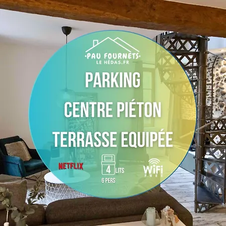 Villa Maison Dans Le Centre Historique Pour 6 Personnes Avec Terrasse Et Parking Pau